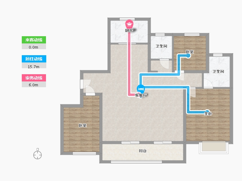 山东省-潍坊市-翰林苑-95.20-户型库-动静线