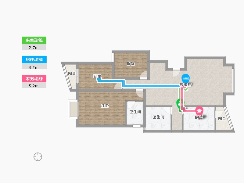 四川省-成都市-东方新城（一期）-99.07-户型库-动静线