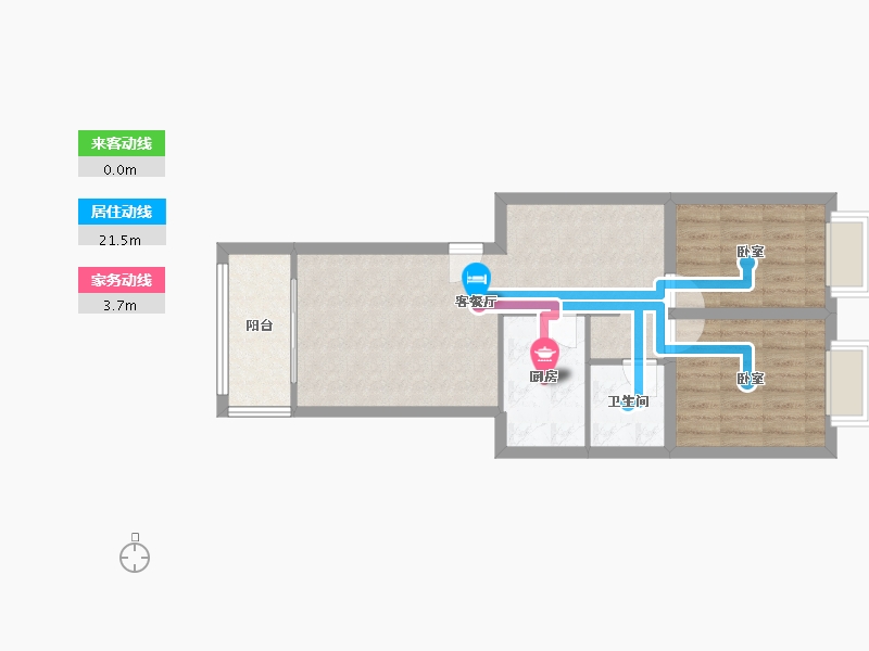 四川省-成都市-和顺苑（中柏路）-61.15-户型库-动静线