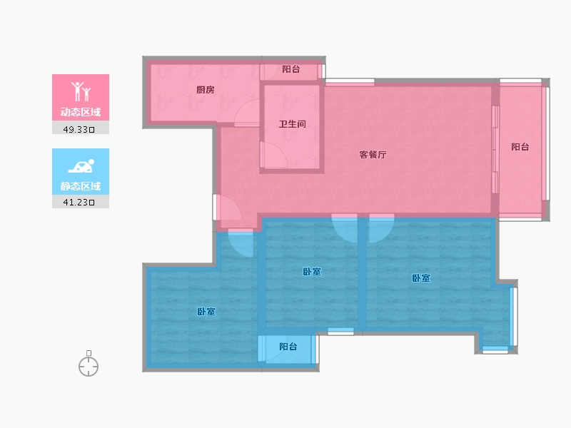 四川省-成都市-东方新城（二期）-80.08-户型库-动静分区