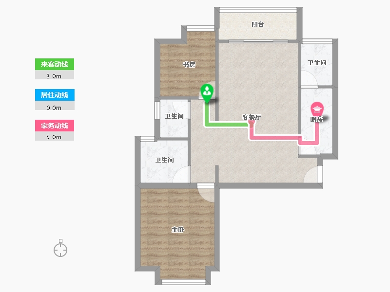 四川省-成都市-温哥华南苑-69.76-户型库-动静线