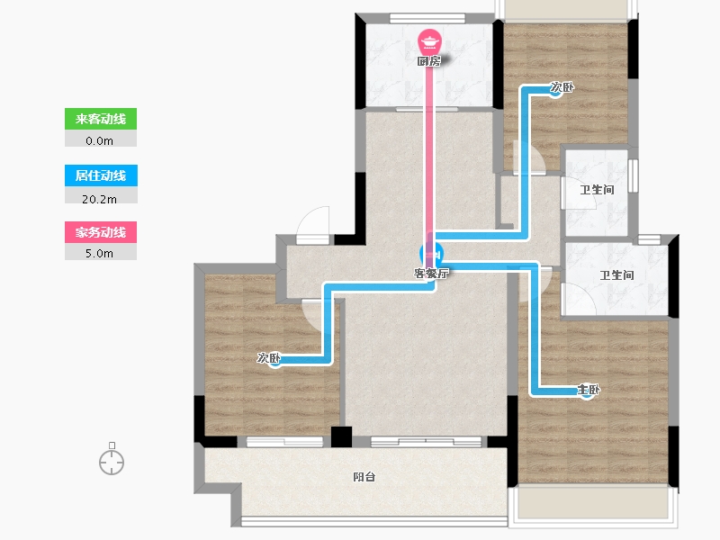 江苏省-镇江市-嘉源首府-96.80-户型库-动静线