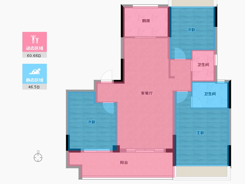 江苏省-镇江市-嘉源首府-96.80-户型库-动静分区