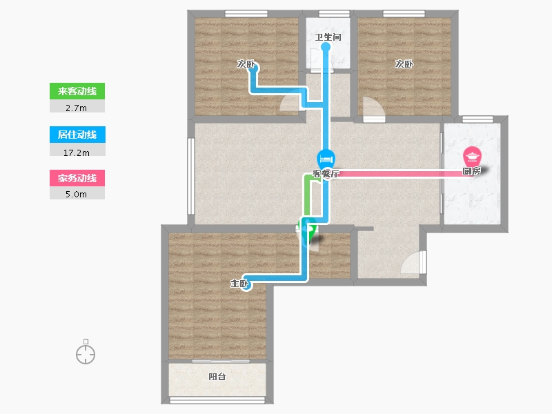 河南省-郑州市-远大理想城-94.96-户型库-动静线