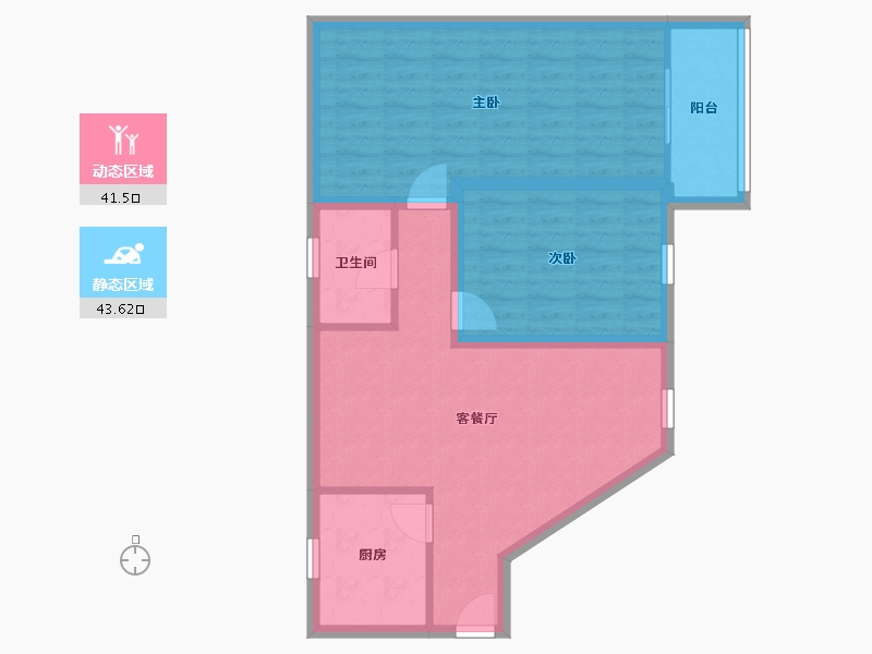 广东省-广州市-淘金花园-76.37-户型库-动静分区