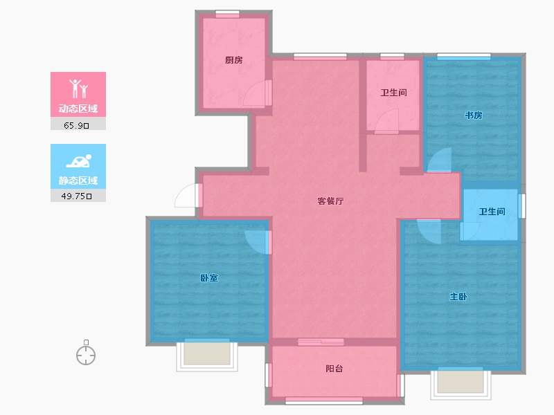 山东省-济宁市-中都尚城-103.11-户型库-动静分区