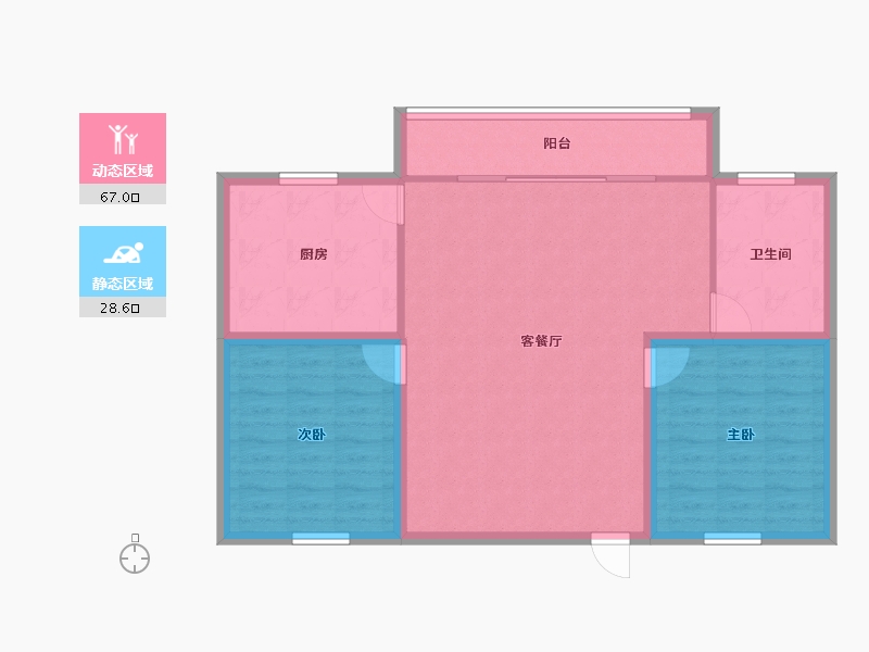 广东省-深圳市-金成时代家园-87.01-户型库-动静分区