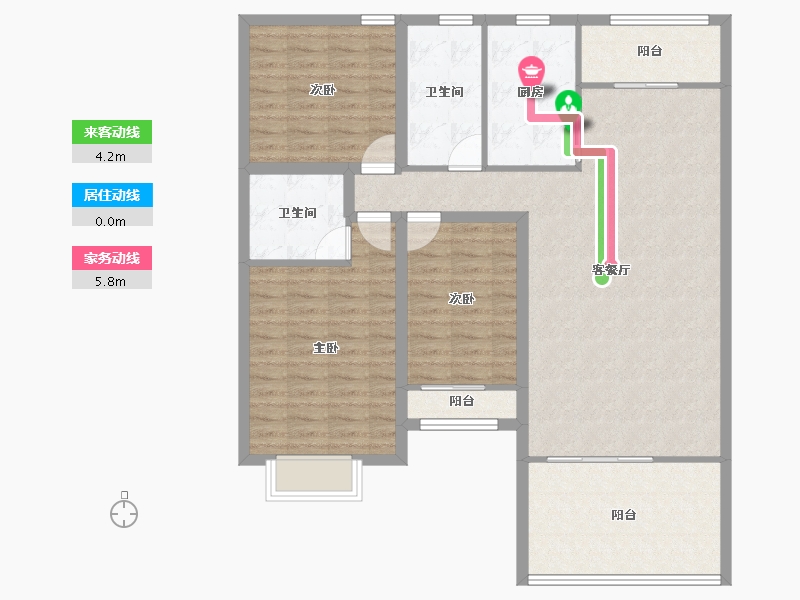 广东省-珠海市-名仕园-114.40-户型库-动静线