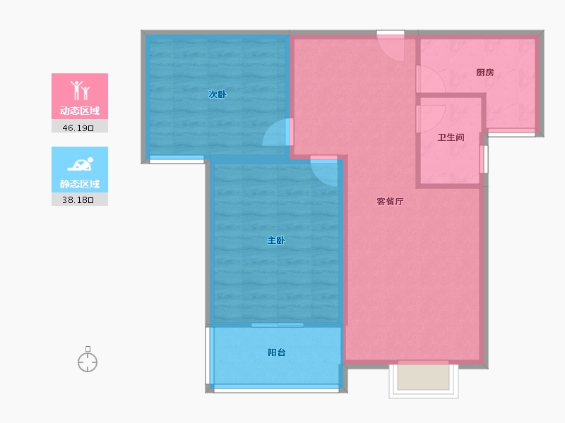 河南省-郑州市-绿洲云顶-76.01-户型库-动静分区