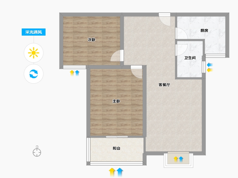 河南省-郑州市-绿洲云顶-76.01-户型库-采光通风