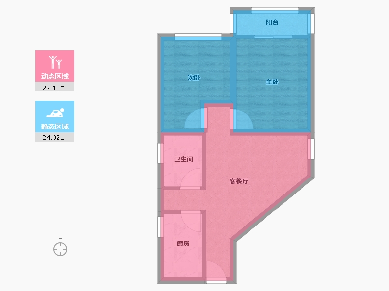 广东省-广州市-淘金花园-44.64-户型库-动静分区