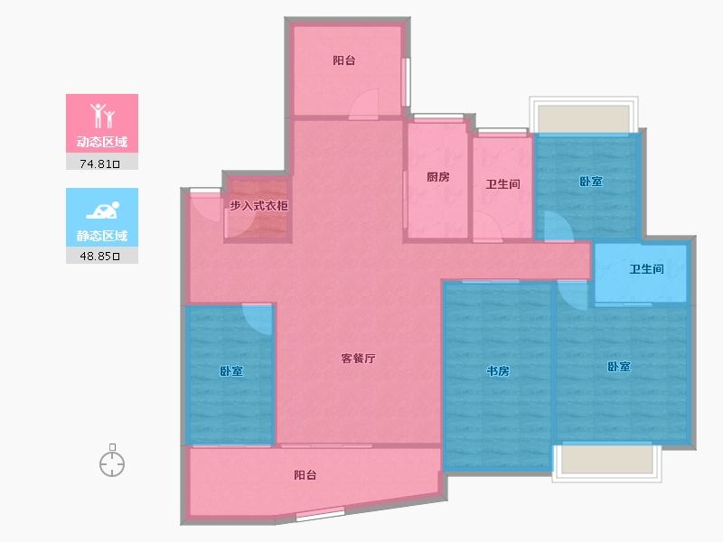 广东省-深圳市-金成时代家园-113.31-户型库-动静分区