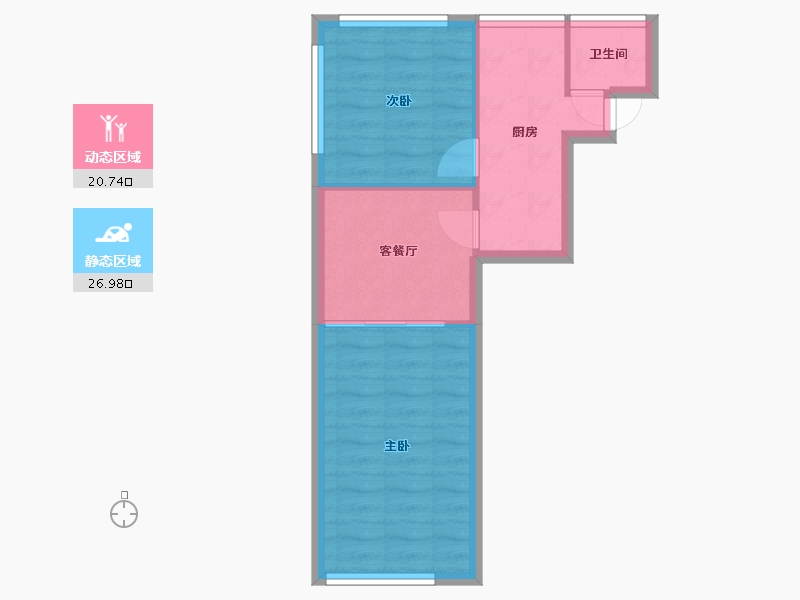 上海-上海市-西木小区-42.71-户型库-动静分区