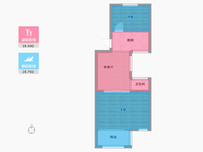 上海-上海市-东体小区-42.31-户型库-动静分区