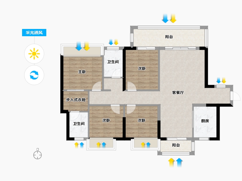 广东省-肇庆市-西江府-100.80-户型库-采光通风