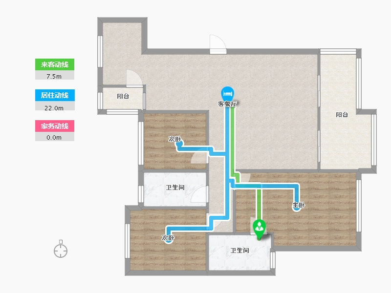 四川省-成都市-中航城-91.74-户型库-动静线