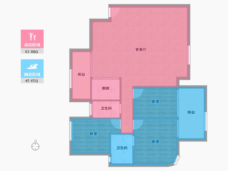 广东省-深圳市-金成时代家园-100.91-户型库-动静分区