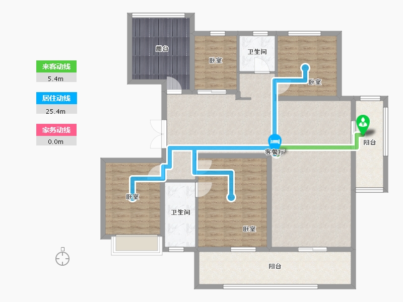 安徽省-阜阳市-安建枫林源筑-130.00-户型库-动静线