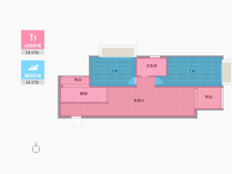 四川省-攀枝花市-悦山府-50.00-户型库-动静分区