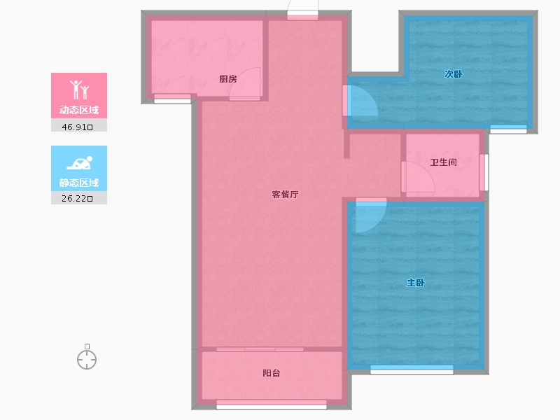 河南省-郑州市-远大理想城-65.12-户型库-动静分区