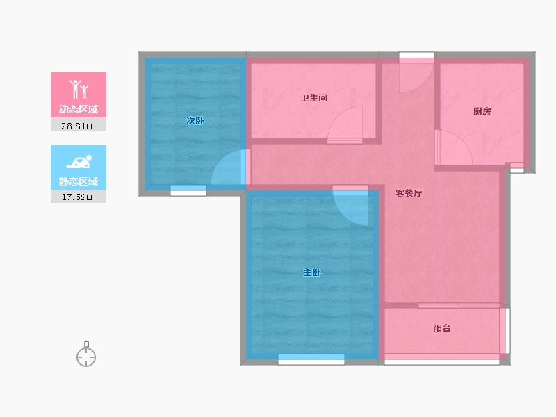 天津-天津市-嘉畅园-40.40-户型库-动静分区