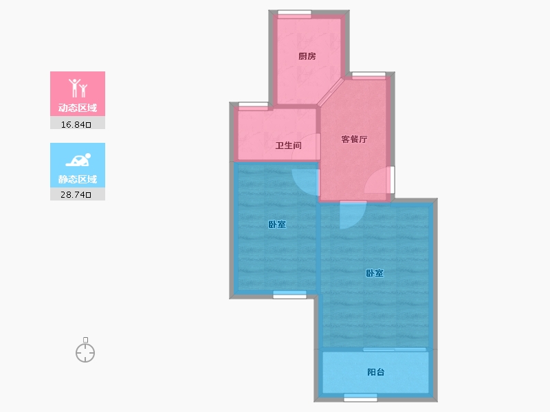 浙江省-宁波市-联丰北区-40.61-户型库-动静分区