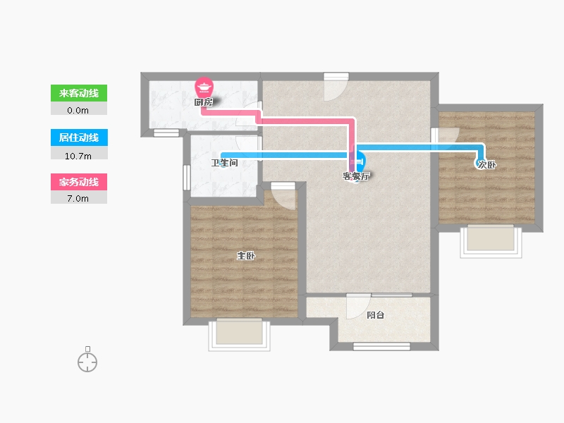 山东省-青岛市-北京城建龙樾湾-72.15-户型库-动静线