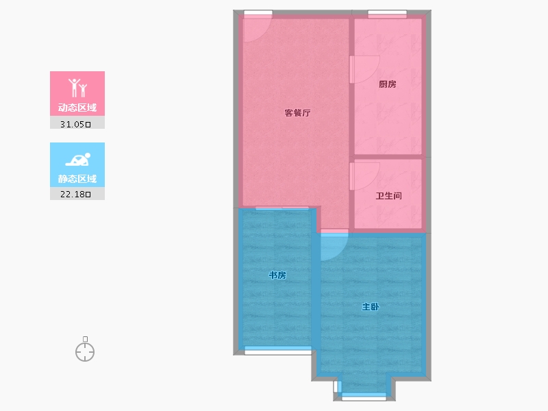 天津-天津市-华厦富裕广场-47.39-户型库-动静分区