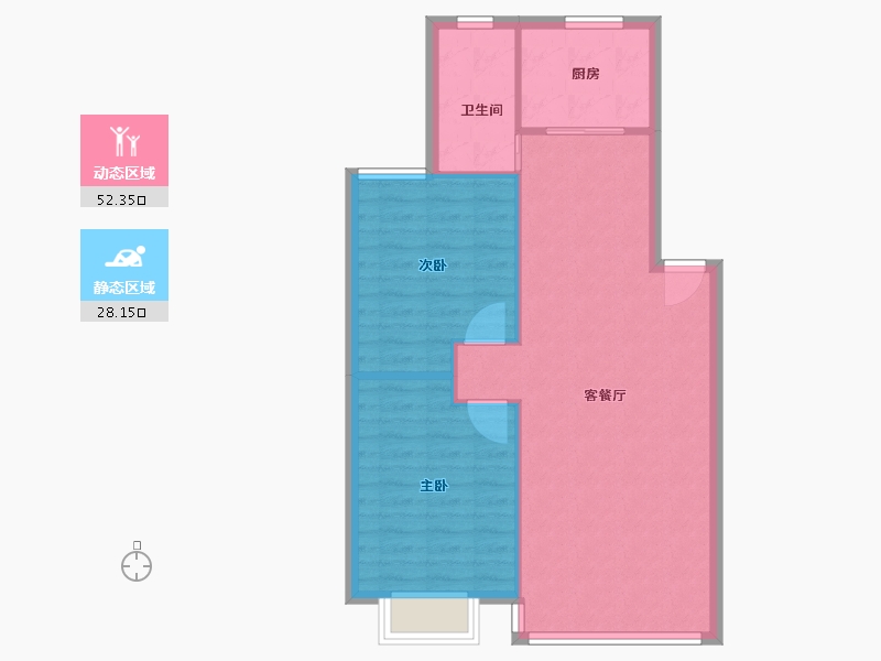 安徽省-芜湖市-和顺阳光城市-74.00-户型库-动静分区