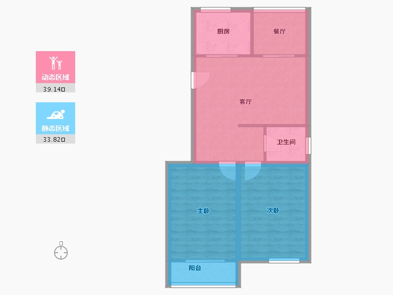 天津-天津市-荣泰公寓-65.53-户型库-动静分区