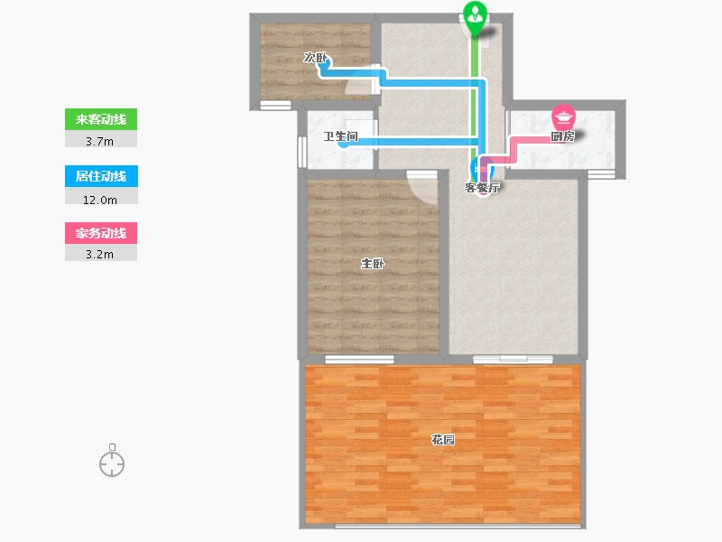 湖北省-武汉市-同安家园-83.64-户型库-动静线