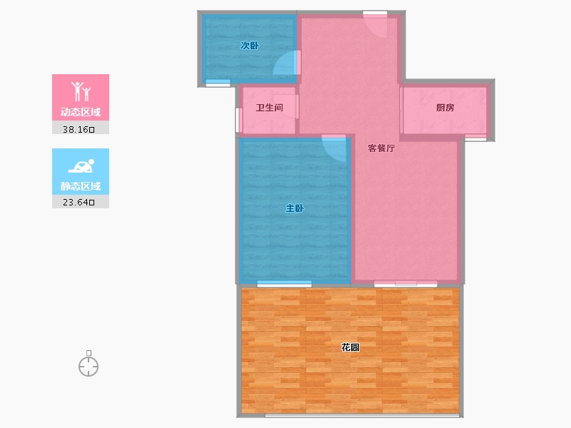 湖北省-武汉市-同安家园-83.64-户型库-动静分区