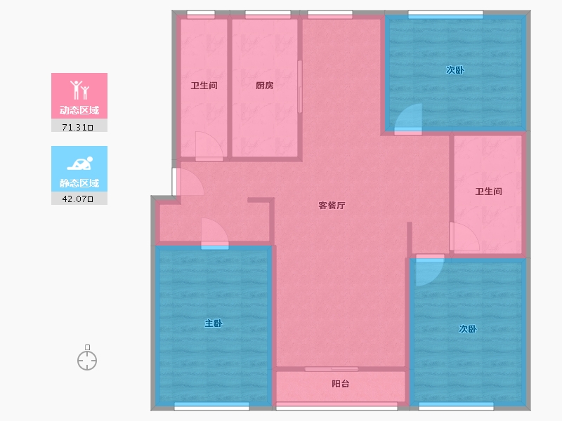 上海-上海市-景舒苑-101.81-户型库-动静分区