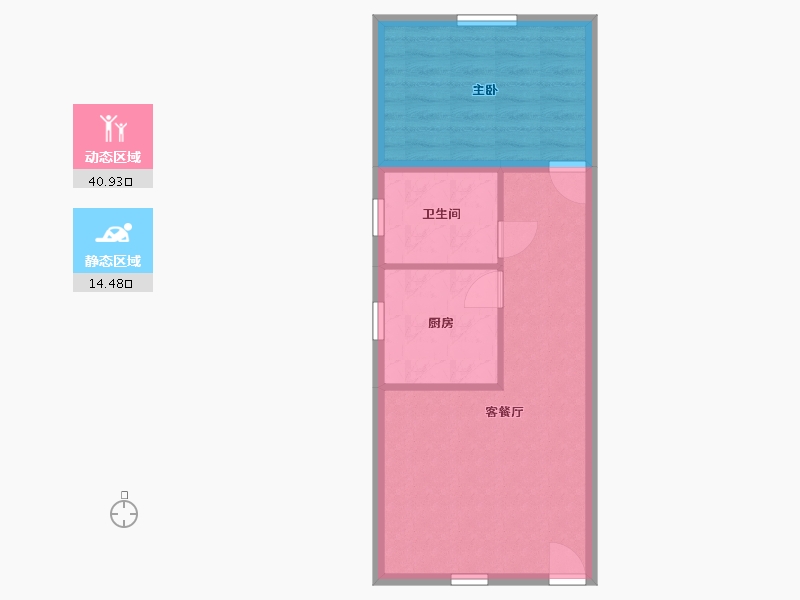 广东省-广州市-新兴白云花园-49.87-户型库-动静分区