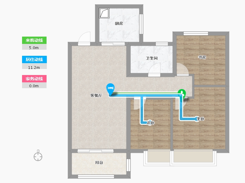 山东省-济南市-中粮祥云-74.00-户型库-动静线