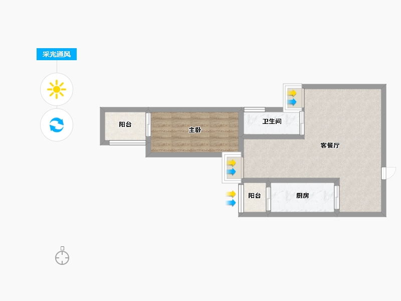 四川省-攀枝花市-悦山府-50.99-户型库-采光通风