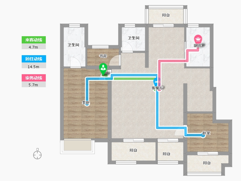 安徽省-池州市-中奥御湖宸院-93.00-户型库-动静线