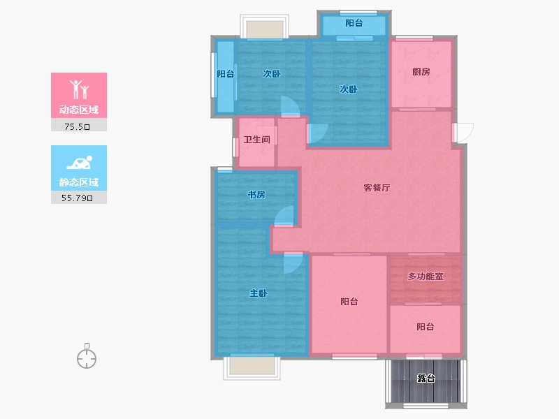 福建省-福州市-融信第一城-122.92-户型库-动静分区