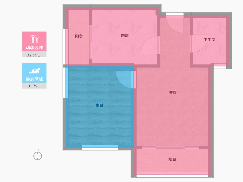 天津-天津市-盛世嘉园-39.60-户型库-动静分区