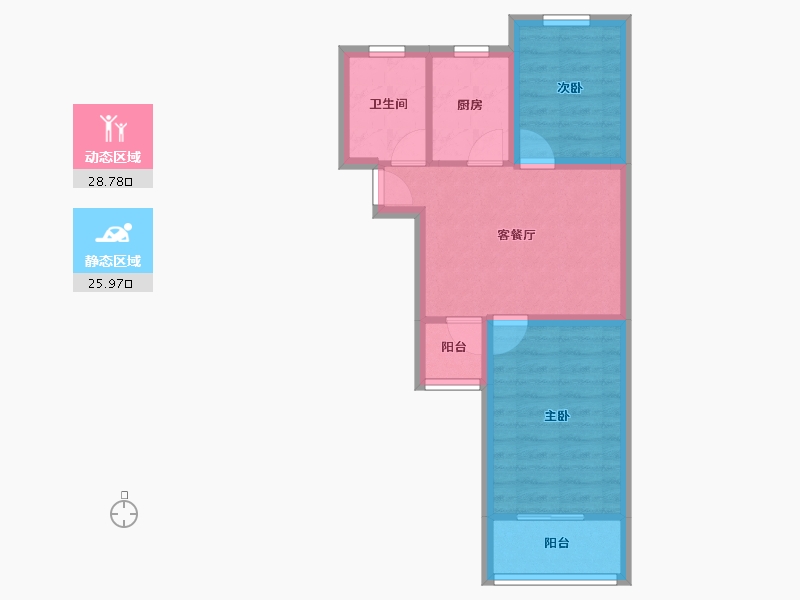 上海-上海市-佳伟景苑-48.10-户型库-动静分区