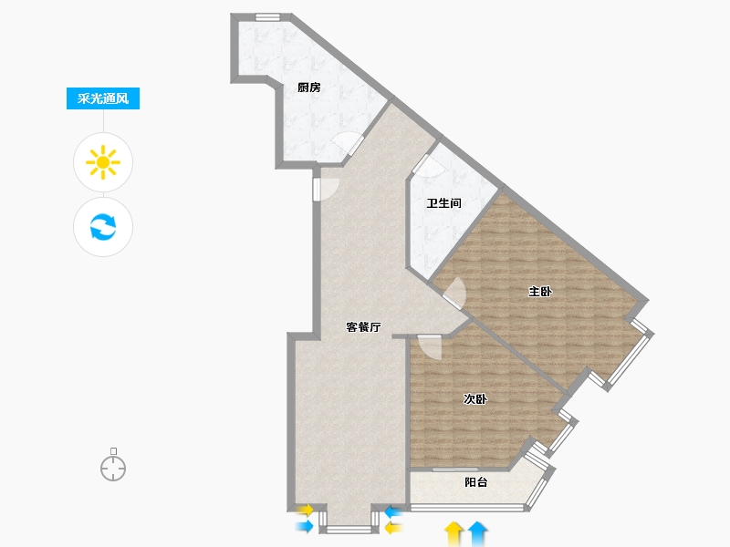 天津-天津市-澳景大厦-116.00-户型库-采光通风