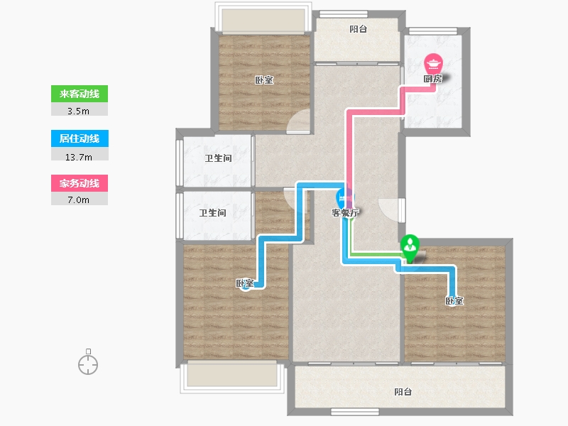 安徽省-马鞍山市-中丞国宾府-100.48-户型库-动静线