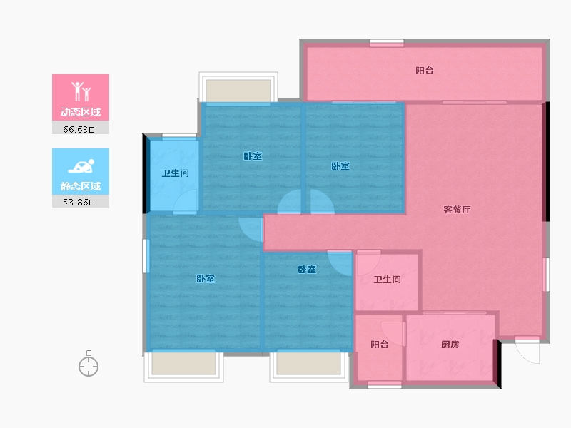 湖南省-怀化市-麻阳民投·长寿小镇-110.87-户型库-动静分区