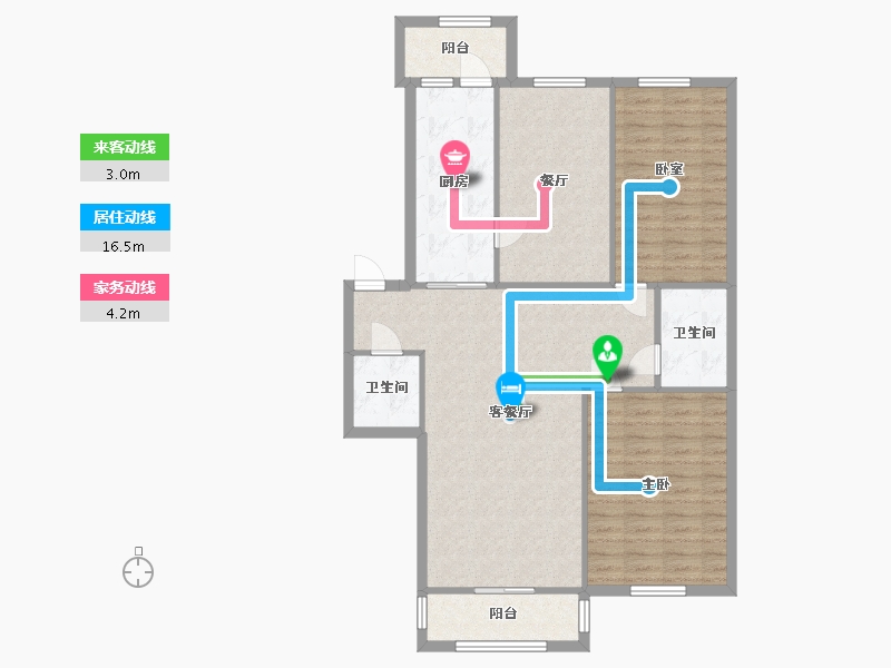 黑龙江省-哈尔滨市-河松小区-三期-107.00-户型库-动静线