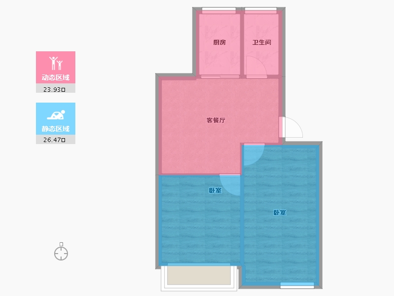 浙江省-宁波市-联丰北区-45.48-户型库-动静分区