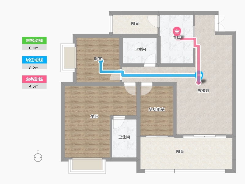 贵州省-贵阳市-中环国际-102.55-户型库-动静线