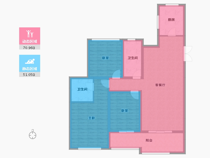 安徽省-池州市-太平鸟西湖家园-109.51-户型库-动静分区