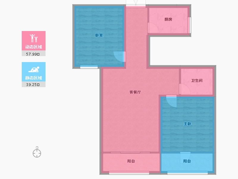 黑龙江省-哈尔滨市-学伟国际城-87.56-户型库-动静分区