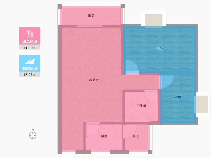 广东省-深圳市-碧海天家园-52.20-户型库-动静分区