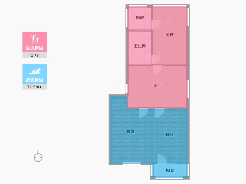 山东省-济南市-南全福老东区-66.20-户型库-动静分区